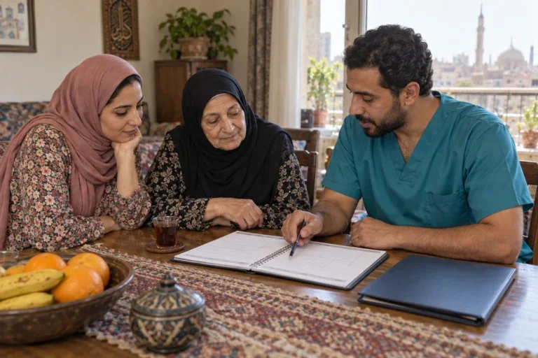 صورة من موقع تمريض للرعاية المنزلية