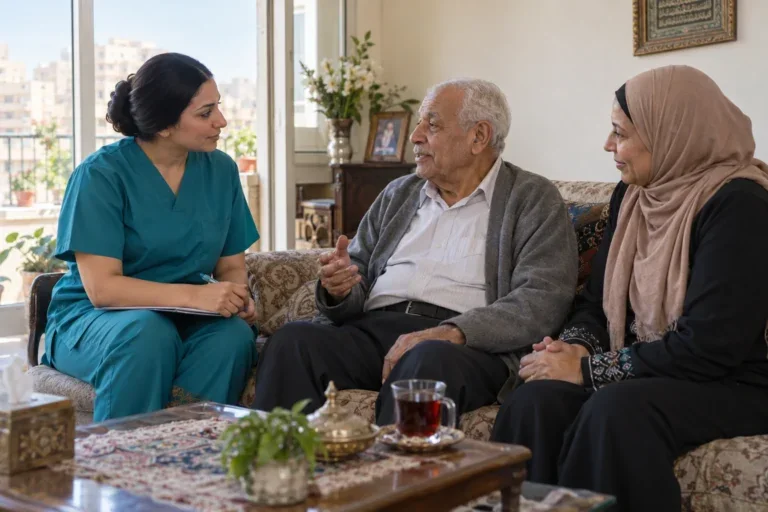صورة من موقع تمريض للرعاية المنزلية